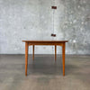 Mid Century Modern Dining Table w/ One Leaf
