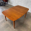 Mid Century Modern Dining Table w/ One Leaf