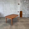 Mid Century Modern Dining Table w/ One Leaf