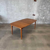 Mid Century Modern Dining Table w/ One Leaf