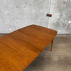Mid Century Modern Dining Table w/ One Leaf