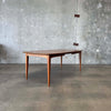 Mid Century Modern Dining Table w/ One Leaf