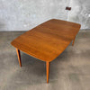 Mid Century Modern Dining Table w/ One Leaf