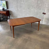 Mid Century Modern Dining Table w/ One Leaf