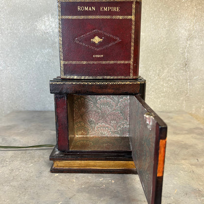 Vintage Maitland-Smith Faux Book Stack Table Lamp
