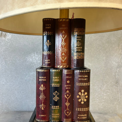 Vintage Maitland-Smith Faux Book Stack Table Lamp