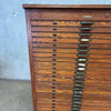 1920s Oak 24" Drawer Printers Flat File Cabinet by Hamilton Co. (Original Finish)