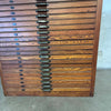 1920s Oak 24" Drawer Printers Flat File Cabinet by Hamilton Co. (Original Finish)