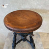 1900s Piano Stool Glass Claw Feet