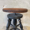 1900s Piano Stool Glass Claw Feet
