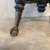 1900s Piano Stool Glass Claw Feet