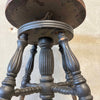 1900s Piano Stool Glass Claw Feet
