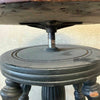 1900s Piano Stool Glass Claw Feet