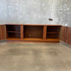 Mid Century Tambour Door Credenza with Bar Hutch