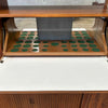 Mid Century Tambour Door Credenza with Bar Hutch