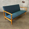 Ejvind A. Johansson Solid Oak Sofa Original Upholstery