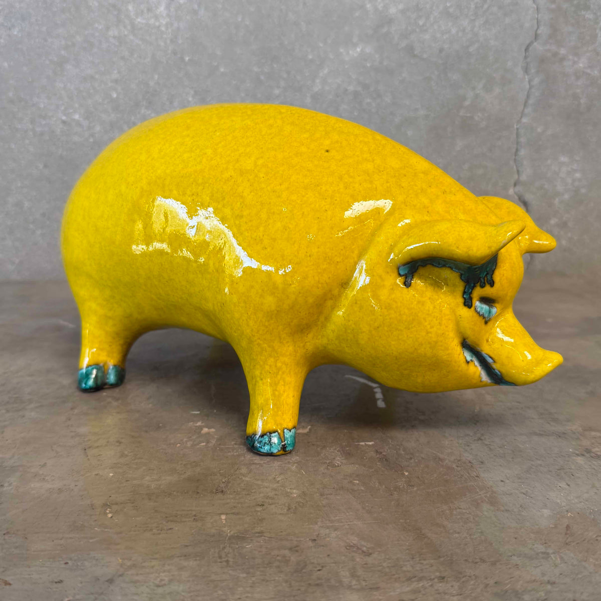 Mid Century Modern Ceramic Pig Made in Italy #697