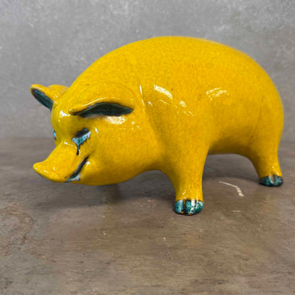 Mid Century Modern Ceramic Pig Made in Italy #697