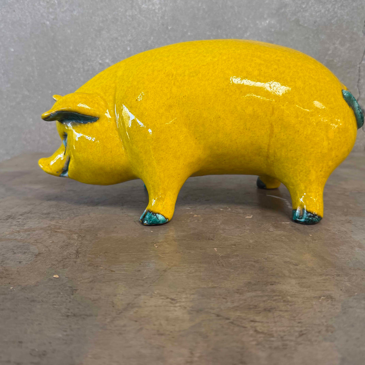 Mid Century Modern Ceramic Pig Made in Italy #697