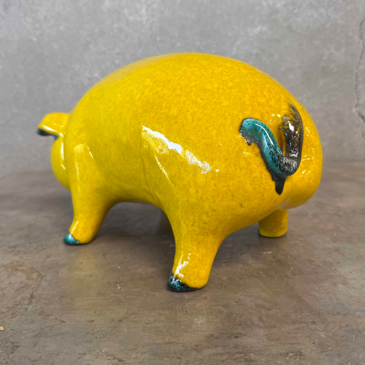 Mid Century Modern Ceramic Pig Made in Italy #697