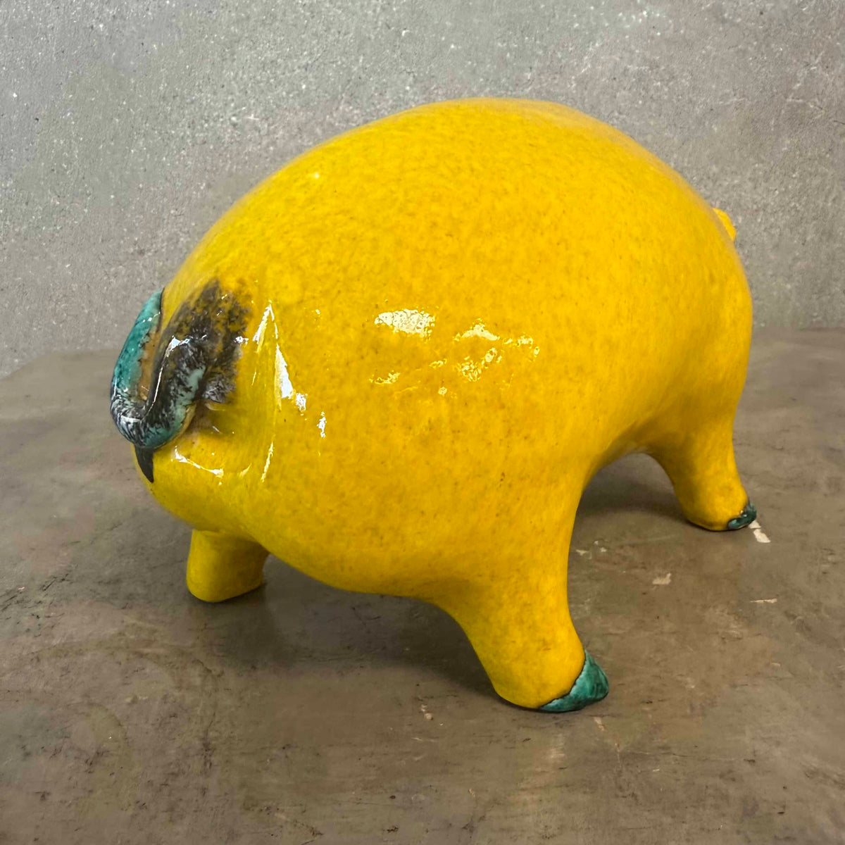 Mid Century Modern Ceramic Pig Made in Italy #697