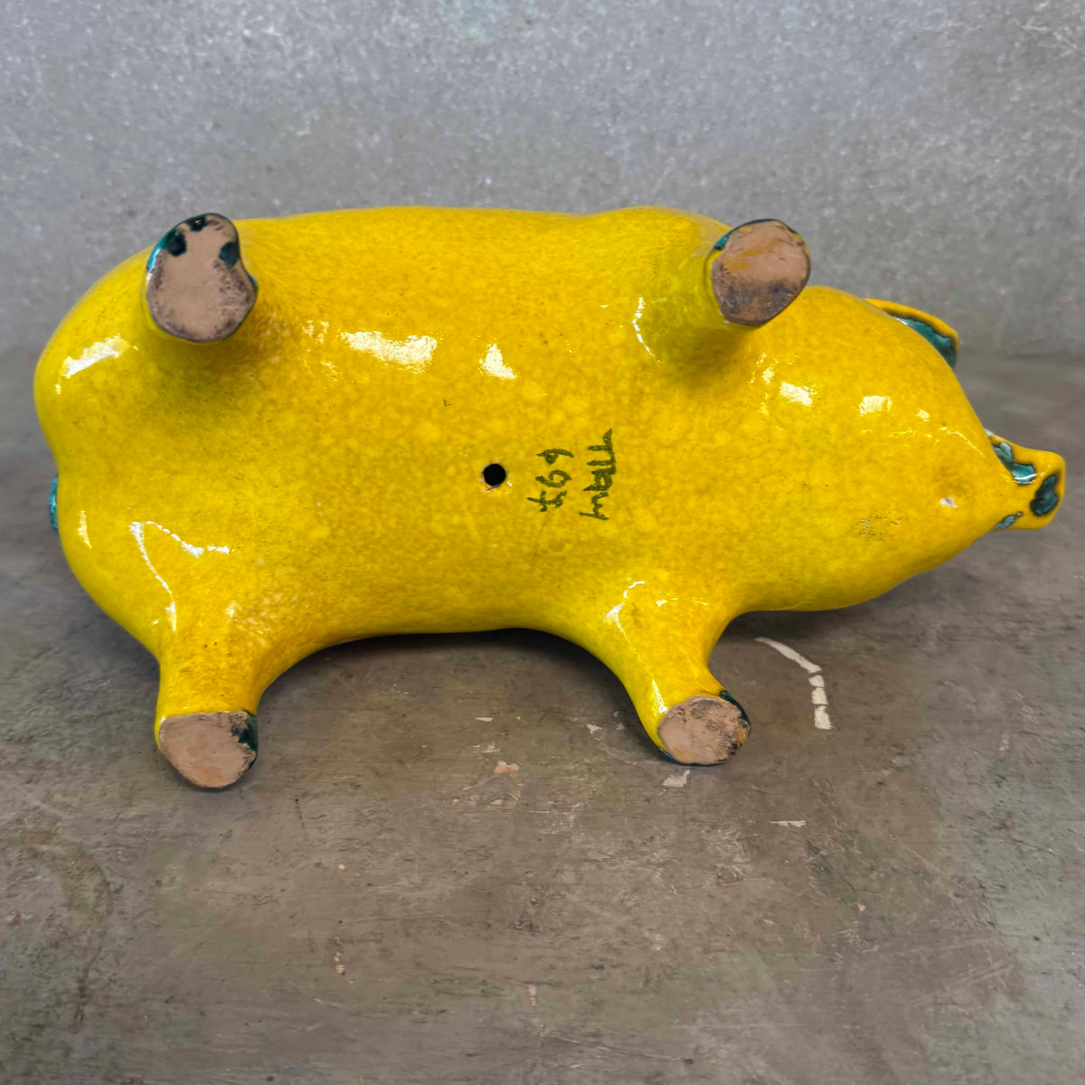 Mid Century Modern Ceramic Pig Made in Italy #697