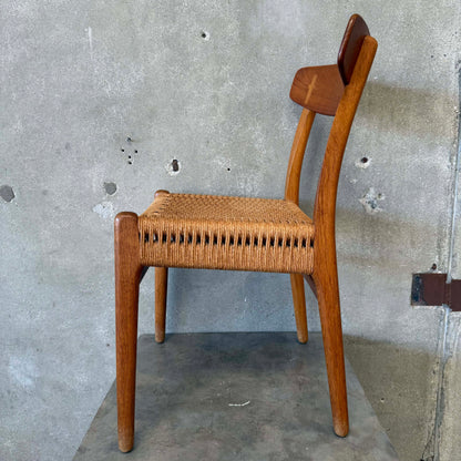 Hans Wegner for Carl Hanson & Son CH23 Mid Century Danish Teak Armchair