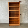 1960s Vintage Danish Modern Tall Teak Bookcase In The Style Of Poul Hundevad