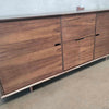 Walnut Stereo Console Made By Casara Modern - Made of Walnut Plywood
