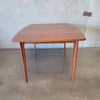 Vintage Light Walnut Dining Table With One Leaf