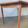 Vintage Light Walnut Dining Table With One Leaf