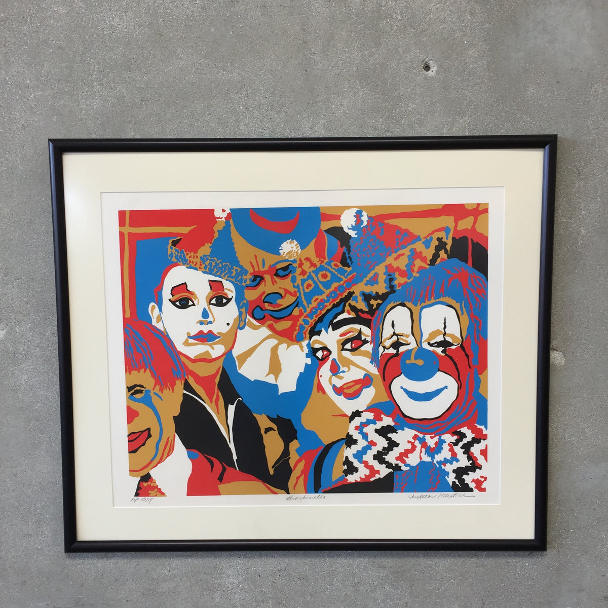Artist Proof Judith Hendler Signed "Punchinello"