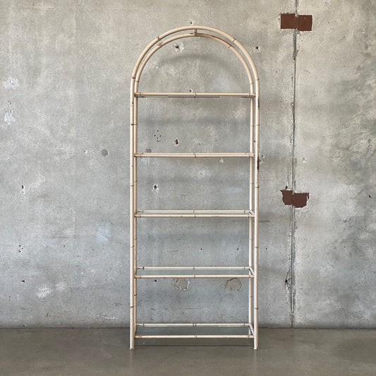 Vintage Faux Bamboo Etagere