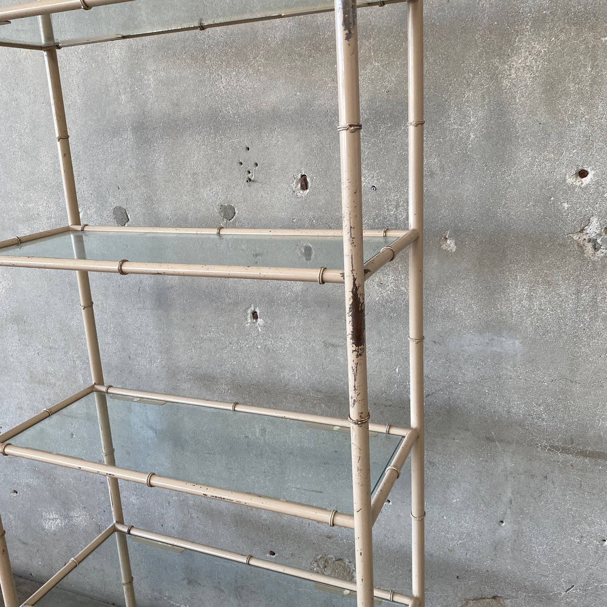 Vintage Faux Bamboo Etagere