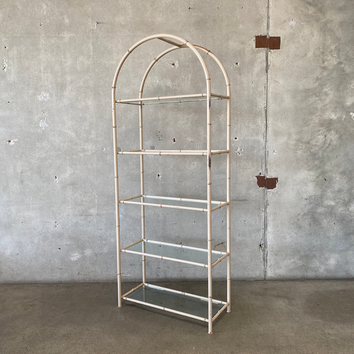 Vintage Faux Bamboo Etagere