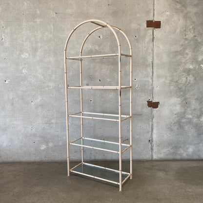 Vintage Faux Bamboo Etagere
