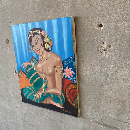 John Schofield Nude Painting on Canvas