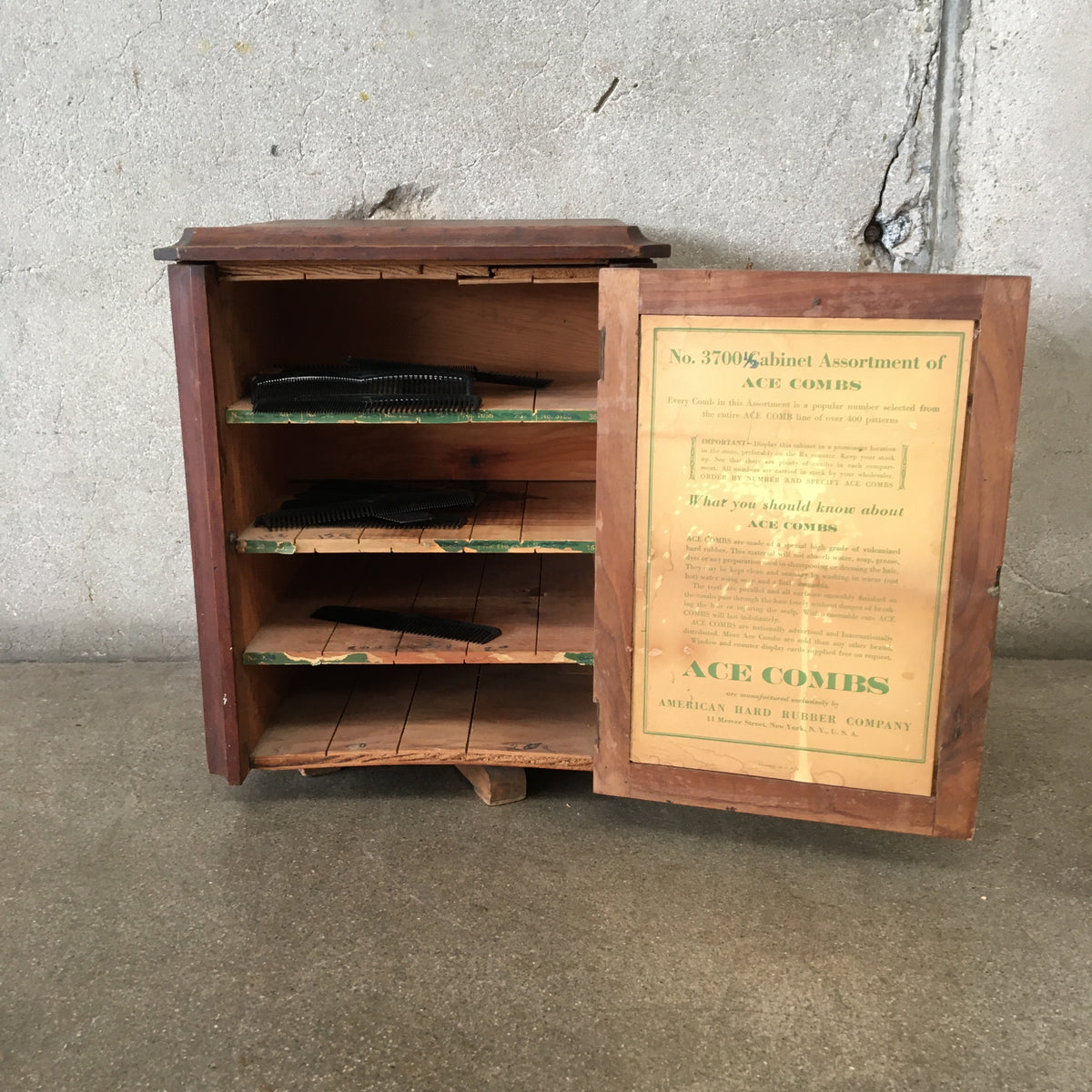 Ace Comb Counter Top Display From Barber Shop