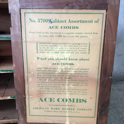 Ace Comb Counter Top Display From Barber Shop