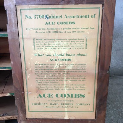 Ace Comb Counter Top Display From Barber Shop