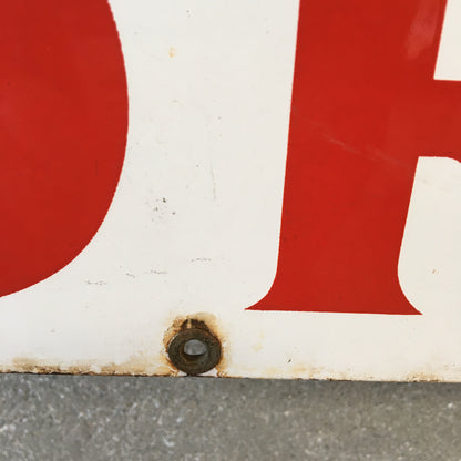 R & R Pipeline Corporation Porcelain Sign