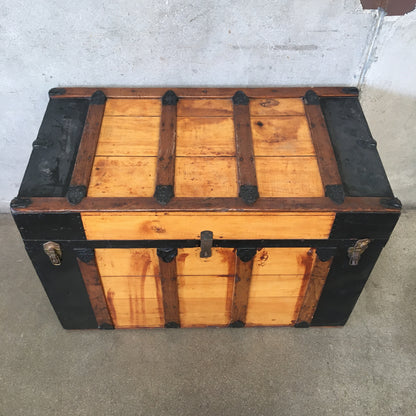 Metal Bound Vintage Trunk