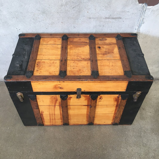 Metal Bound Vintage Trunk