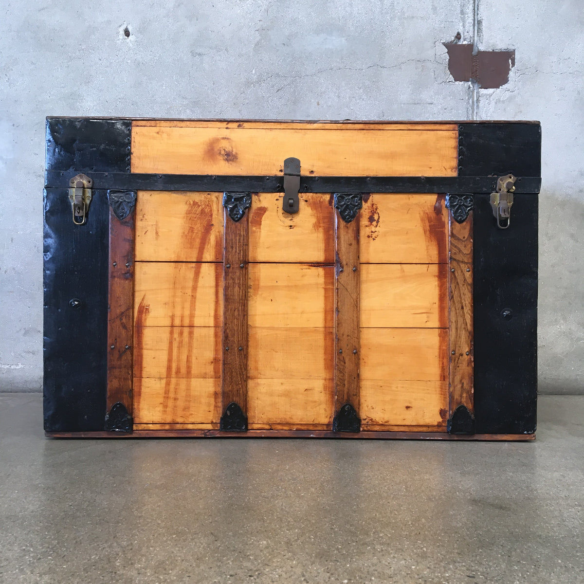 Metal Bound Vintage Trunk