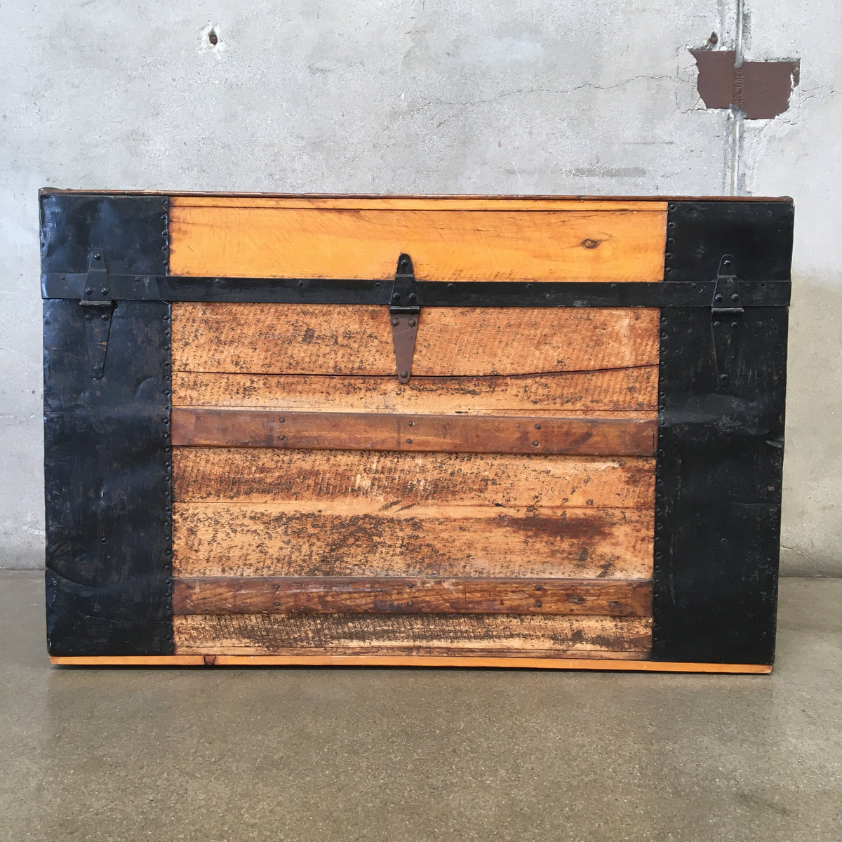 Metal Bound Vintage Trunk