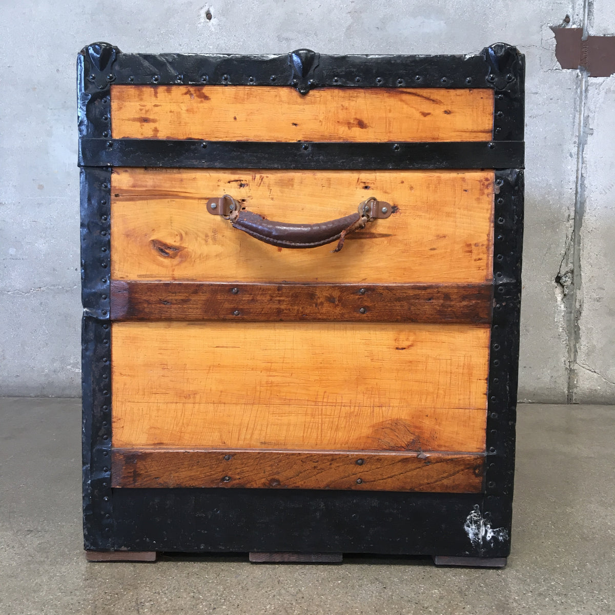 Metal Bound Vintage Trunk