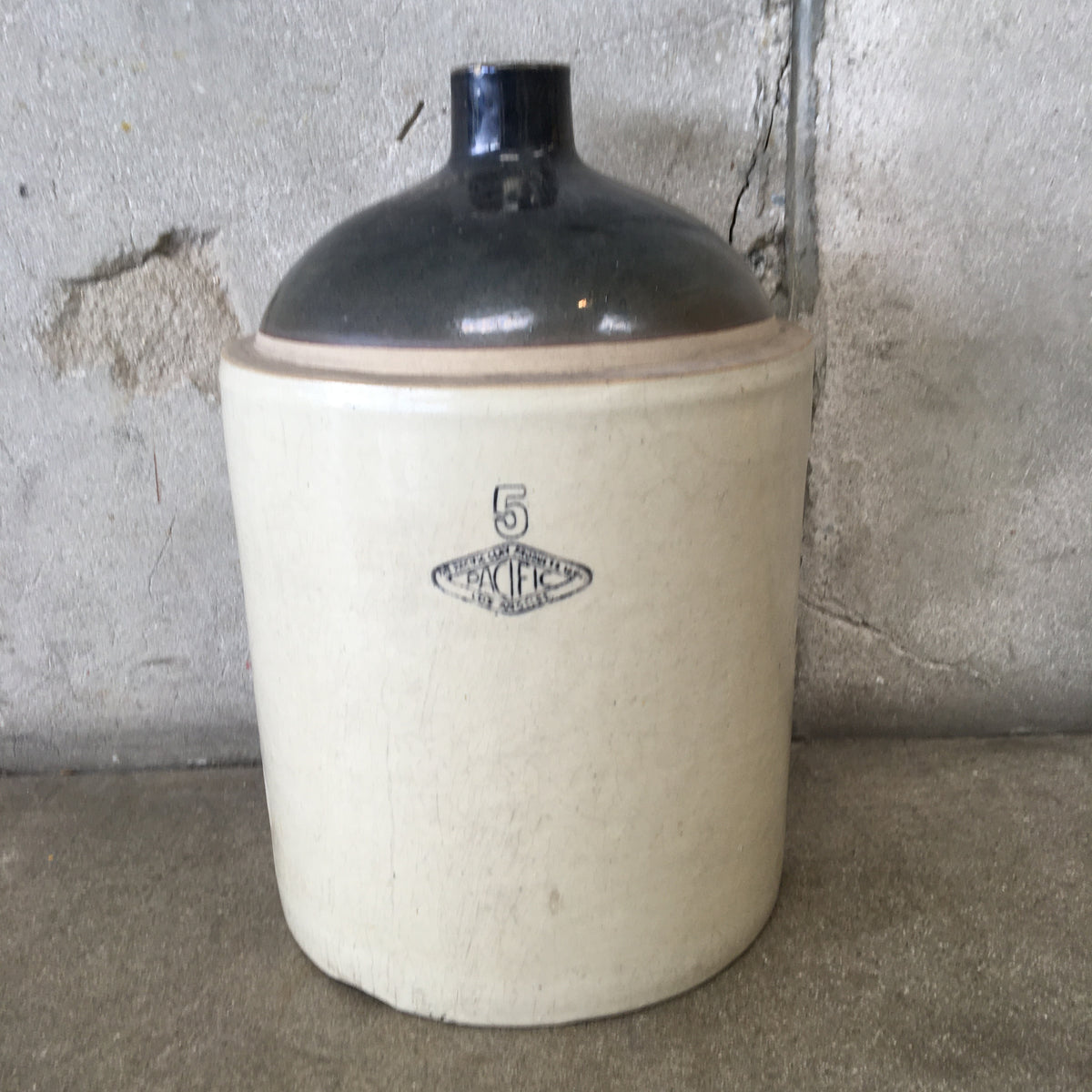 Five Gallon Pottery Jug by Pacific Clay Los Angeles