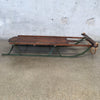 Vintage Wood Sled with Painted Detail