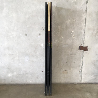 Vintage Four Panel Room Divider Folding Screen