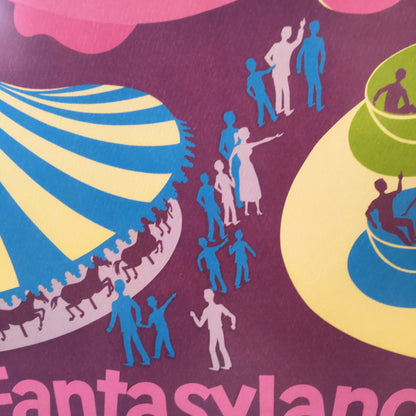 Vintage Dumbo Disneyland Attraction Poster/ Art Print